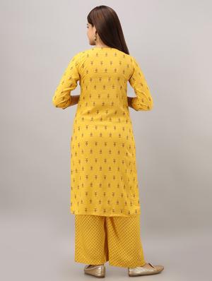 printed kurta palazzo set - 16642132 - Standard Image - 3