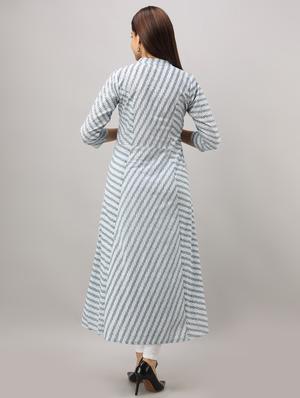 printed a-line kurta - 16642284 - Standard Image - 3