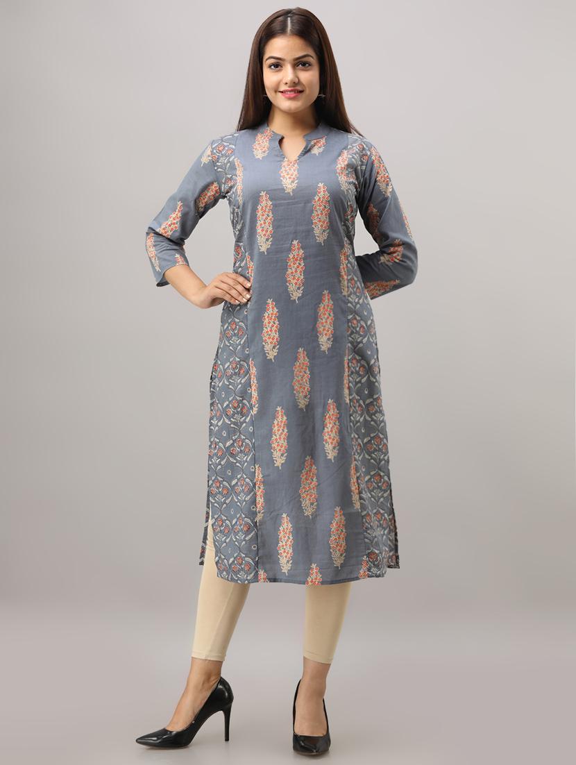 ethnic motif straight kurta - 16642301 - Zoom Image - 1