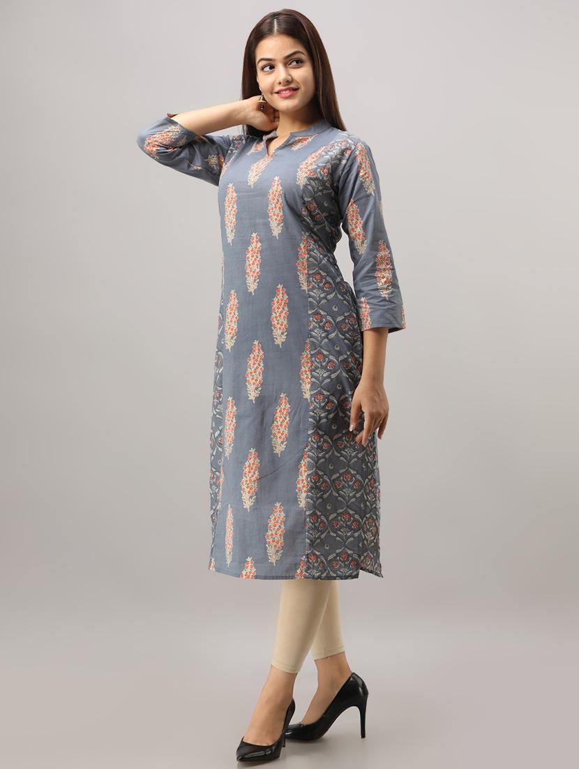 ethnic motif straight kurta - 16642301 - Zoom Image - 2