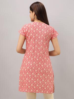 printed straight kurta - 16642305 - Standard Image - 3