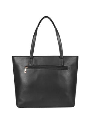 black leatherette (pu) regular tote - 16642628 - Standard Image - 2