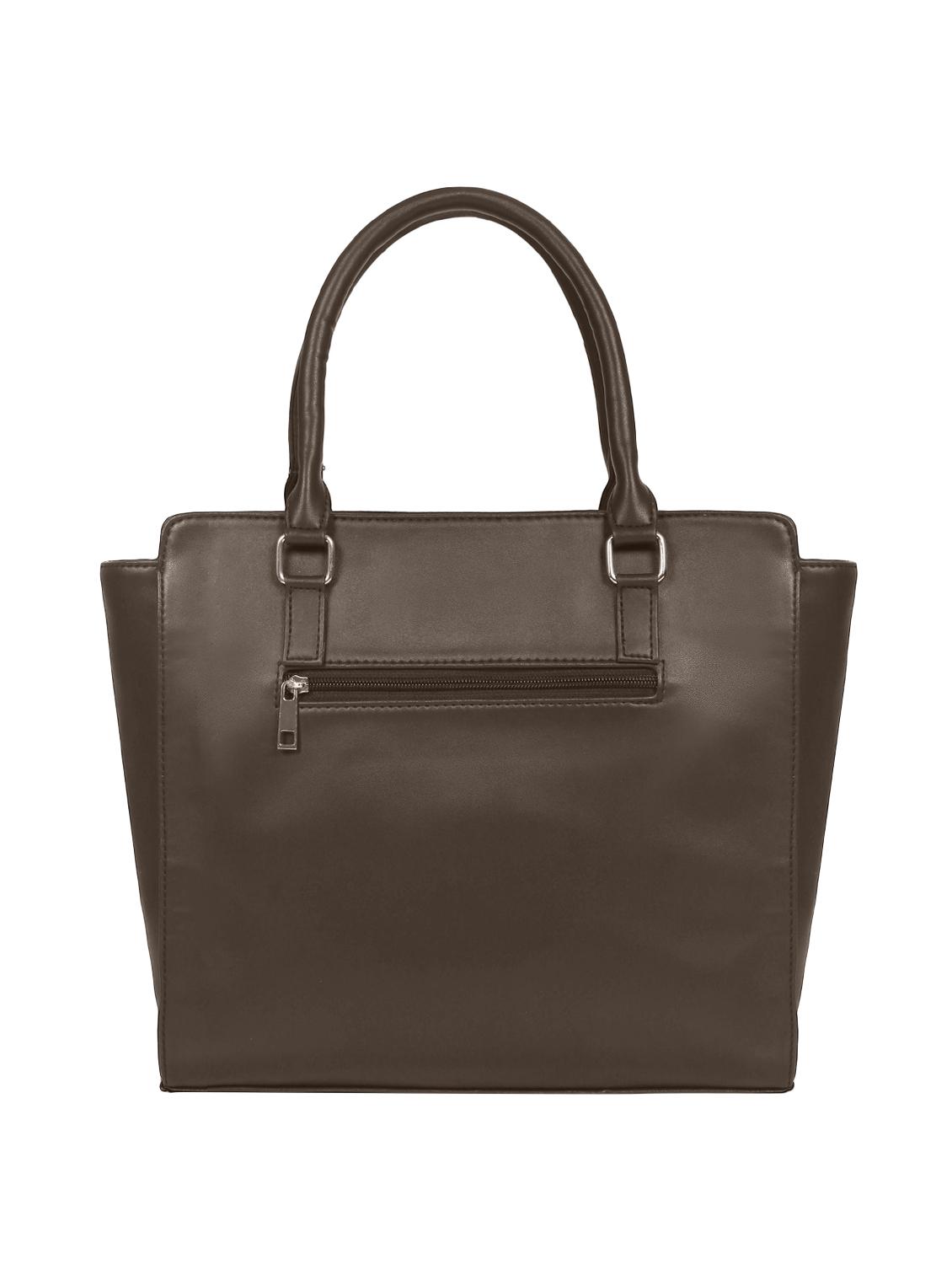 brown leatherette (pu) regular handbag - 16642636 - Zoom Image - 2