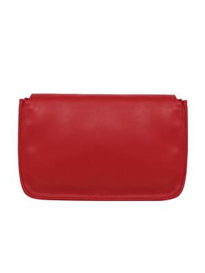 red leatherette (pu) regular sling bag - 16642652 - Standard Image - 2