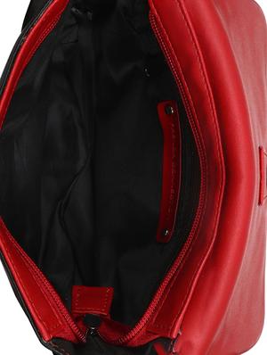 red leatherette (pu) regular sling bag - 16642652 - Standard Image - 3