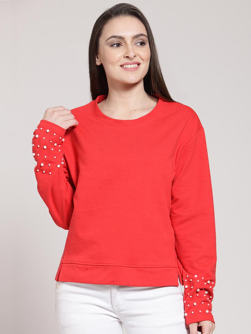 crew neck embellished pullover - 16642812 - Zoom Image - 1
