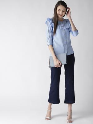 ruffle detail solid top - 16642840 - Standard Image - 4