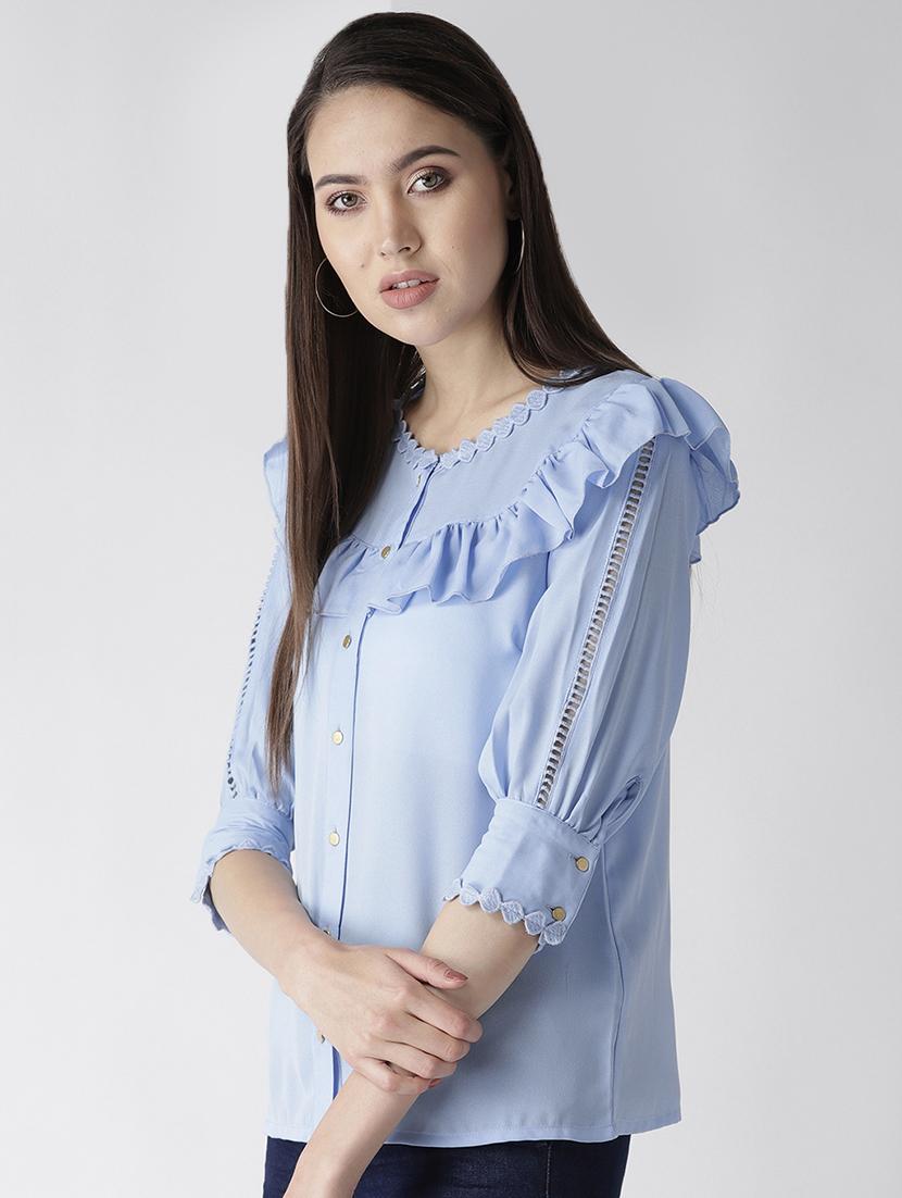ruffle detail solid top - 16642840 - Zoom Image - 2