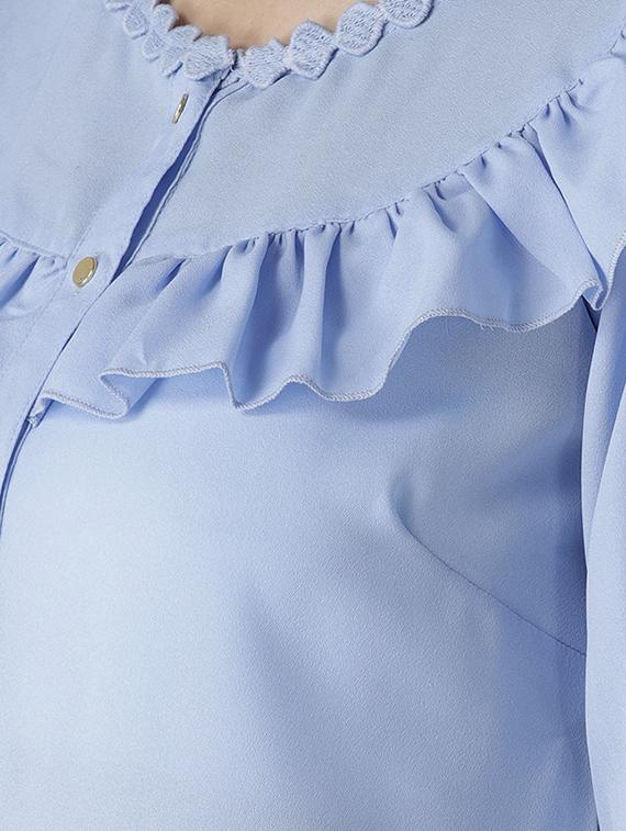 ruffle detail solid top - 16642840 - Zoom Image - 5