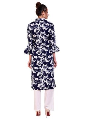 floral straight kurta - 16642917 - Standard Image - 3