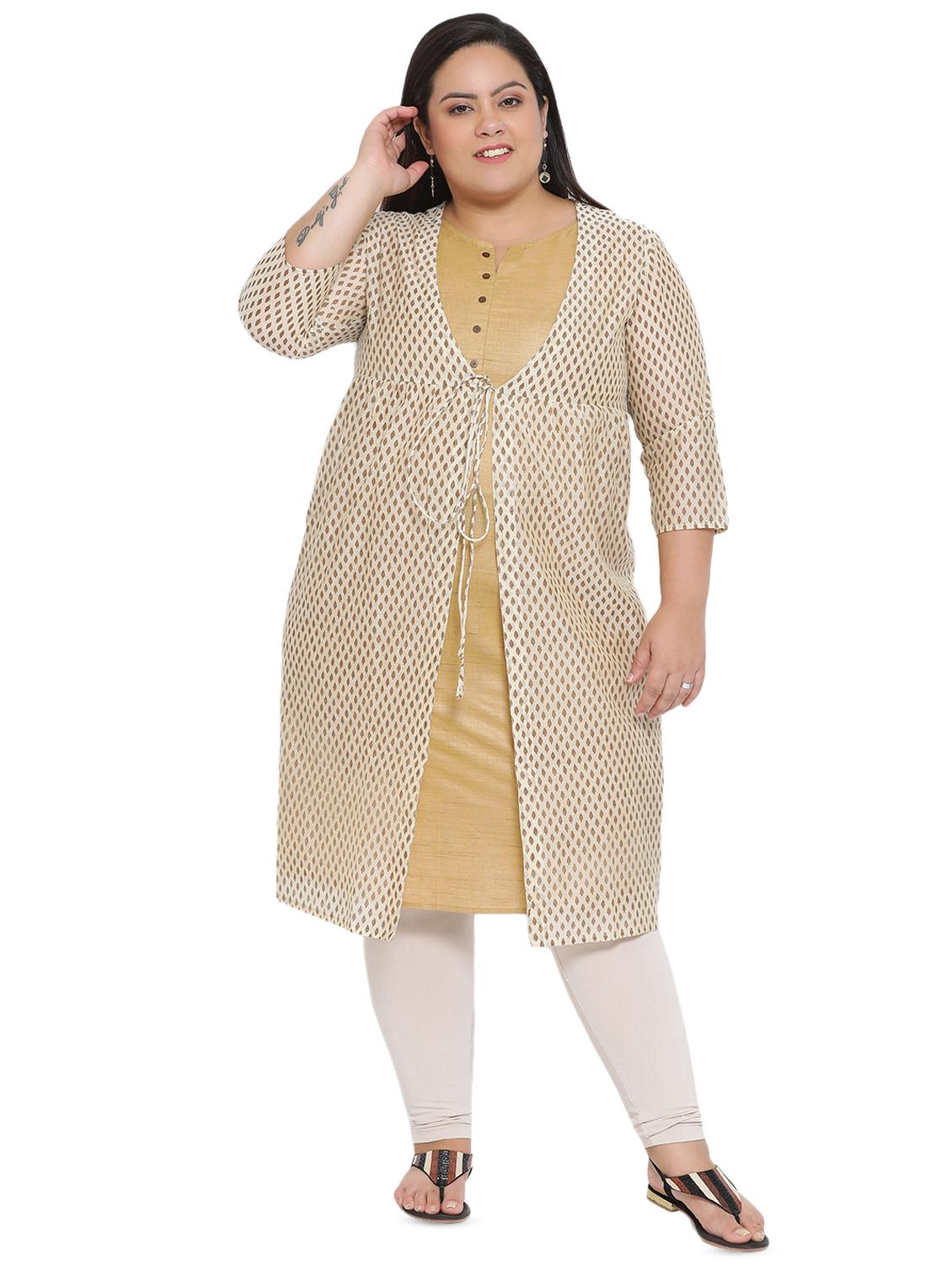 printed layered kurta - 16642933 - Zoom Image - 1