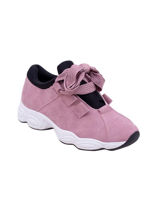 pink lace-up sports shoes - 16643161 - Standard Image - 1