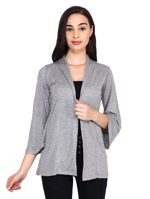 grey solid shrug - 16643368 - Standard Image - 1