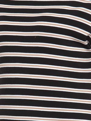 off shoulder striped sheath dress - 16643434 - Standard Image - 4