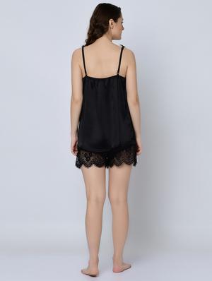 eyelash detail floral laced babydoll - 16643450 - Standard Image - 2