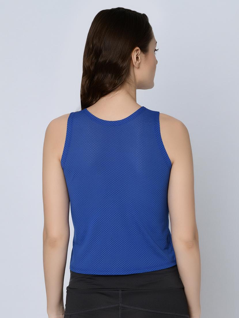 crew neck sleeveless solid top - 16643472 - Zoom Image - 3