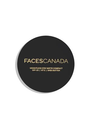 faces canada weightless stay matte compact spf-20 vitamin e & shea butter 9g ivory 01 - 16643559 - Standard Image - 4