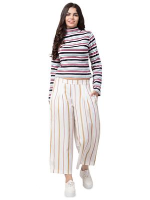 mid rise striped palazzo - 16643756 - Standard Image - 4