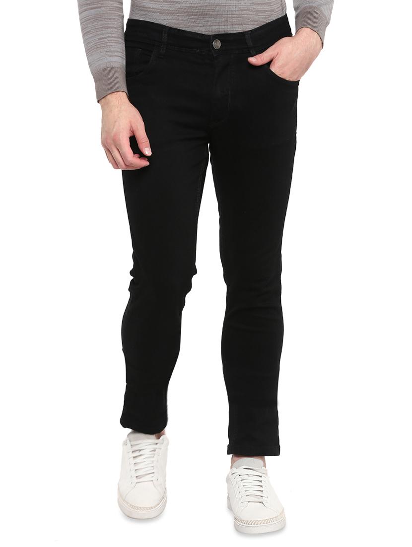 black solid plain jeans - 16643827 - Zoom Image - 1