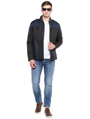 black color block quilted jacket - 16643831 - Standard Image - 4