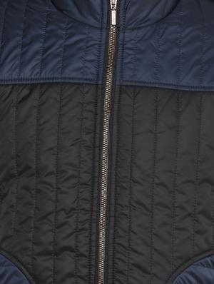 black color block quilted jacket - 16643831 - Standard Image - 5
