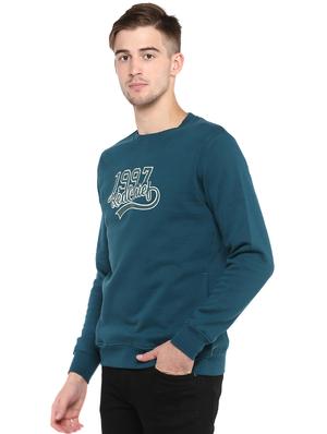 blue chest print sweatshirt - 16643832 - Standard Image - 2