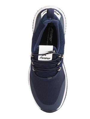 blue fabric lace up sport shoes - 16643835 - Standard Image - 4