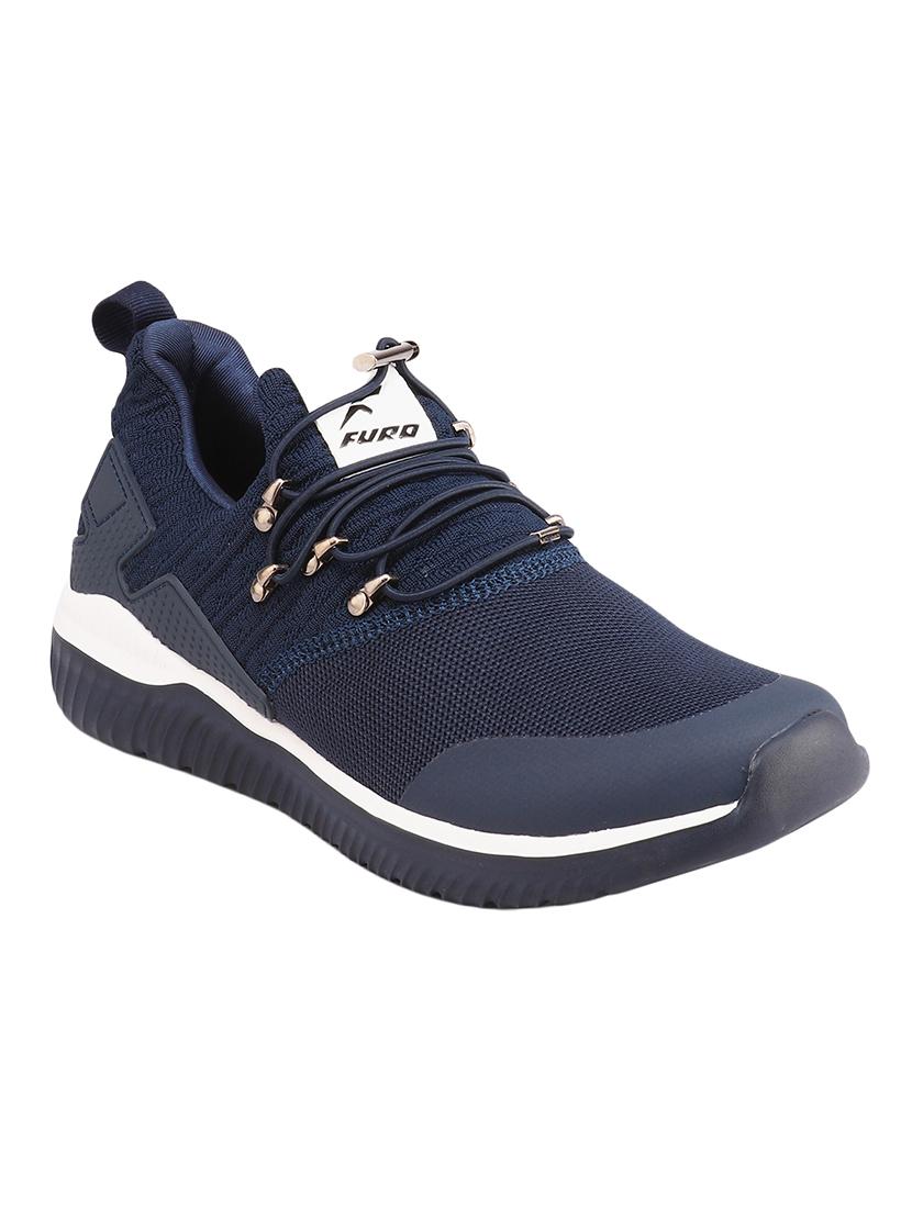 blue fabric lace up sport shoes - 16643835 - Zoom Image - 1