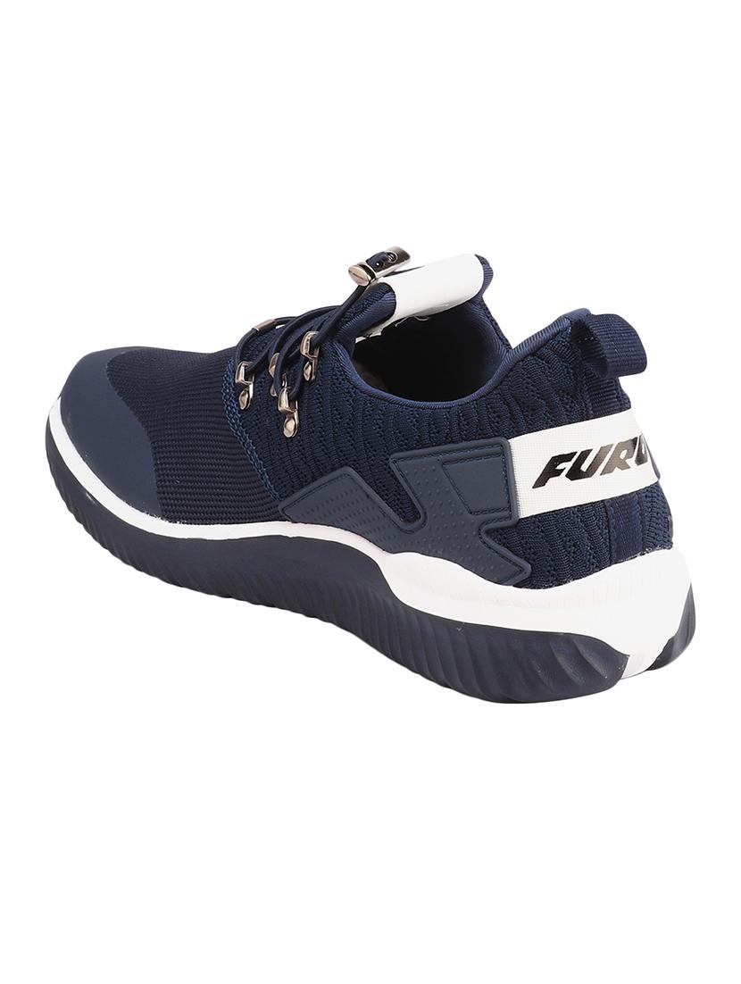 blue fabric lace up sport shoes - 16643835 - Zoom Image - 3