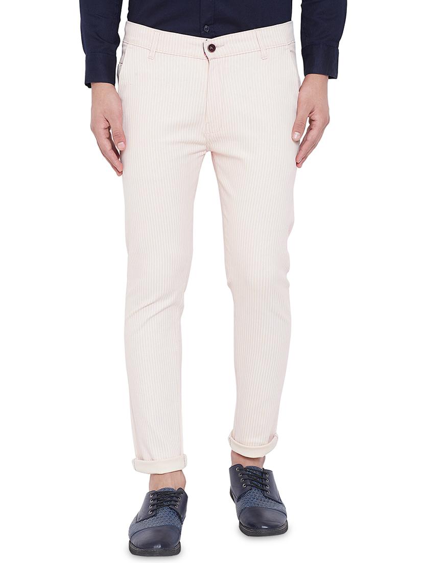 off white striped chinos - 16643839 - Zoom Image - 1
