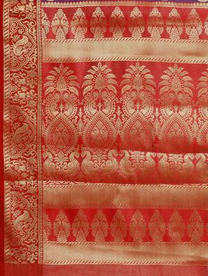geometrical printed saree with blouse - 16643868 - Standard Image - 5