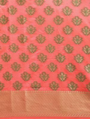 self-design woven saree with blouse - 16643872 - Standard Image - 4