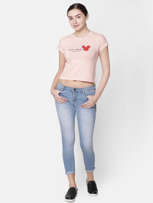 skinny fit stone washed jeans - 16643889 - Standard Image - 1
