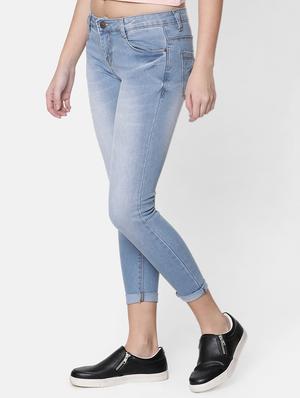 skinny fit stone washed jeans - 16643889 - Standard Image - 3