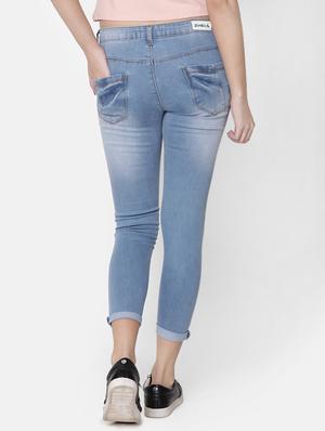 skinny fit stone washed jeans - 16643889 - Standard Image - 4