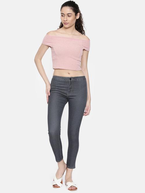 skinny fit solid jean - 16643897 - Standard Image - 1