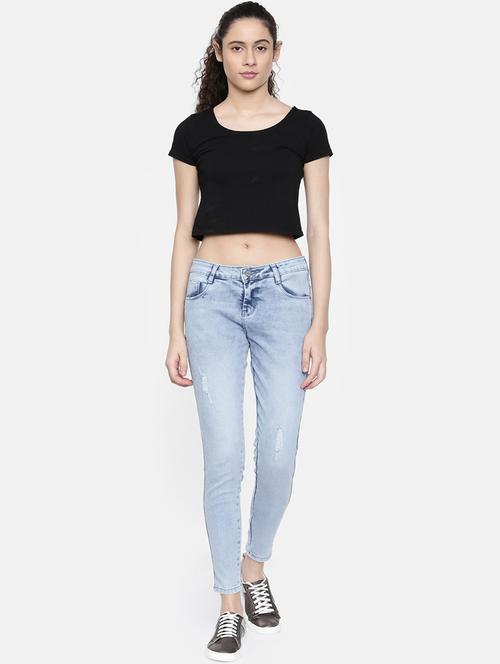 skinny fit stone washed jeans - 16643906 - Standard Image - 1