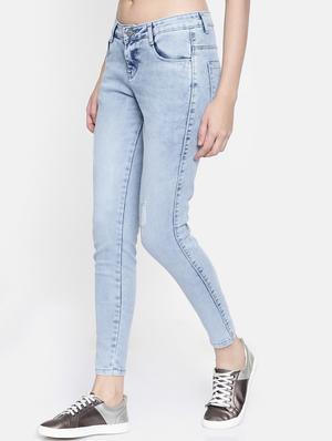 skinny fit stone washed jeans - 16643906 - Standard Image - 3