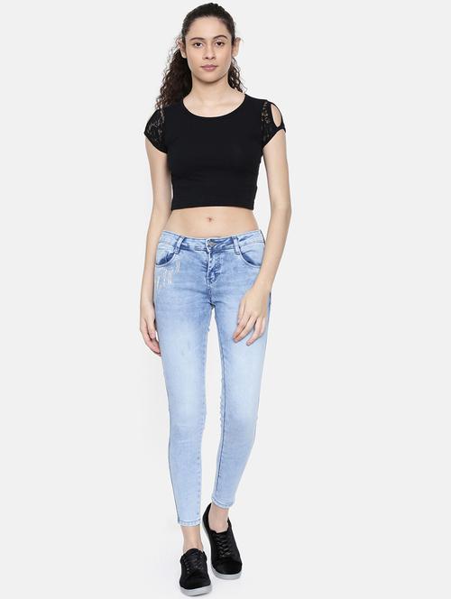 skinny fit stone washed jeans - 16643907 - Standard Image - 1