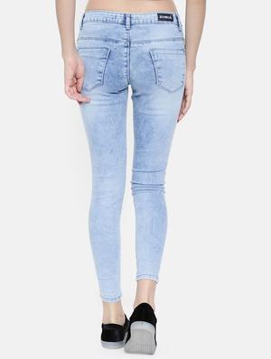 skinny fit stone washed jeans - 16643907 - Standard Image - 4