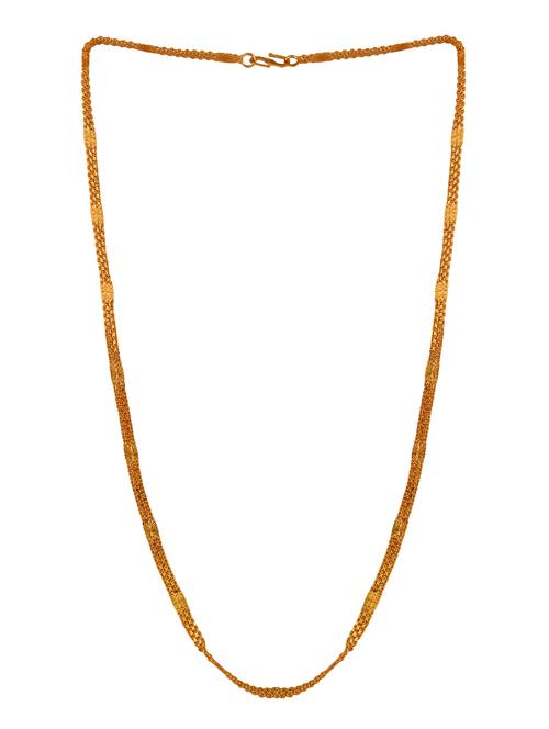 gold brass chain necklace - 16644082 - Standard Image - 1