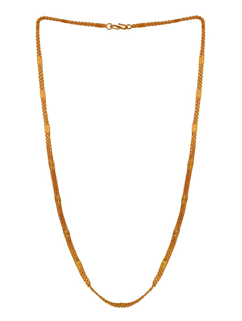 gold brass chain necklace - 16644082 - Zoom Image - 1