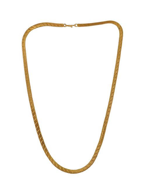 gold brass chain necklace - 16644092 - Standard Image - 1