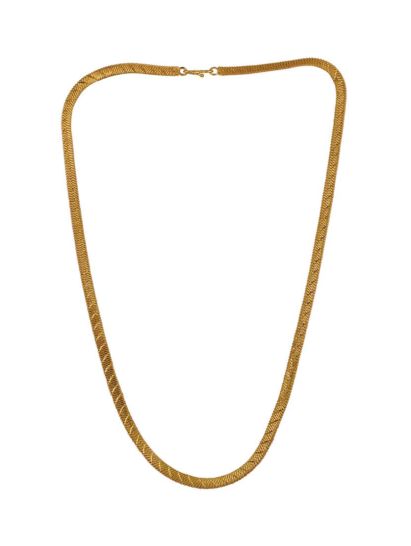 gold brass chain necklace - 16644092 - Zoom Image - 1