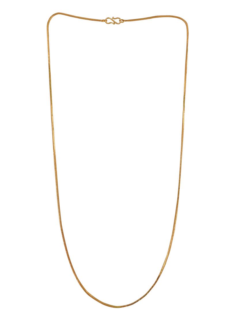 gold brass chain necklace - 16644098 - Zoom Image - 1