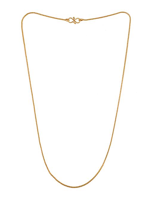 gold brass chain necklace - 16644119 - Standard Image - 1