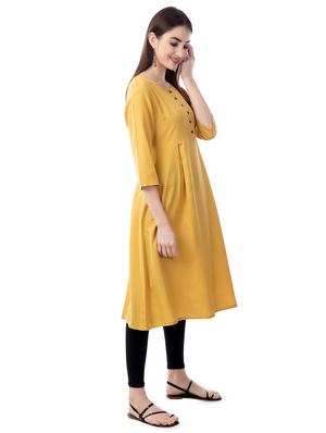 solid flared kurta - 16644158 - Standard Image - 2