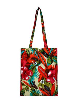 multi colored canvas printed shopping bag - 16644287 - Standard Image - 2