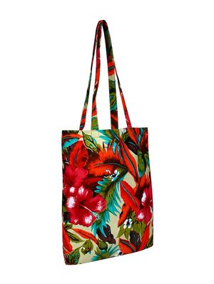 multi colored canvas printed shopping bag - 16644287 - Standard Image - 4
