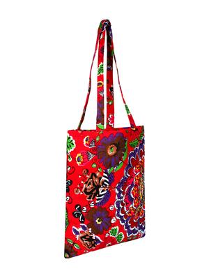 red canvas printed shopping bag - 16644291 - Standard Image - 4